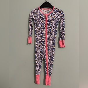 Little Sleepies 12-18m Leopard zippy